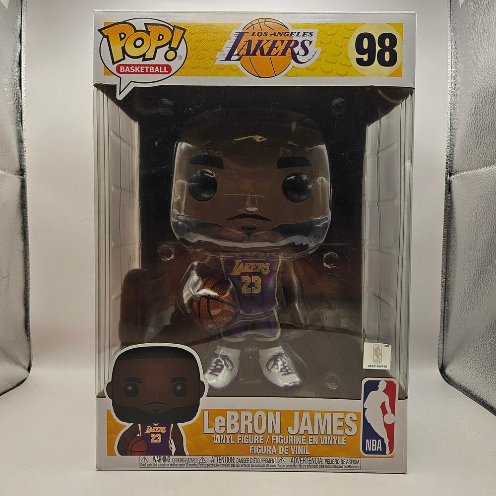 FUNKO POP! LAKERS LEBRON JAMES #98 10 INCH VINYL FIGURE